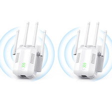 2 WiFi Range Extender Repeater Amplifier Router Signal Booster Wireless pack lot