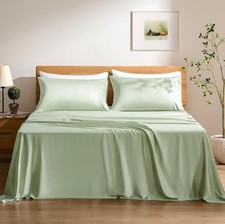 Queen Size TOSMO Luxury Cooling Sheet Set - 100 Viscose from Bamboo, 4-Piece...