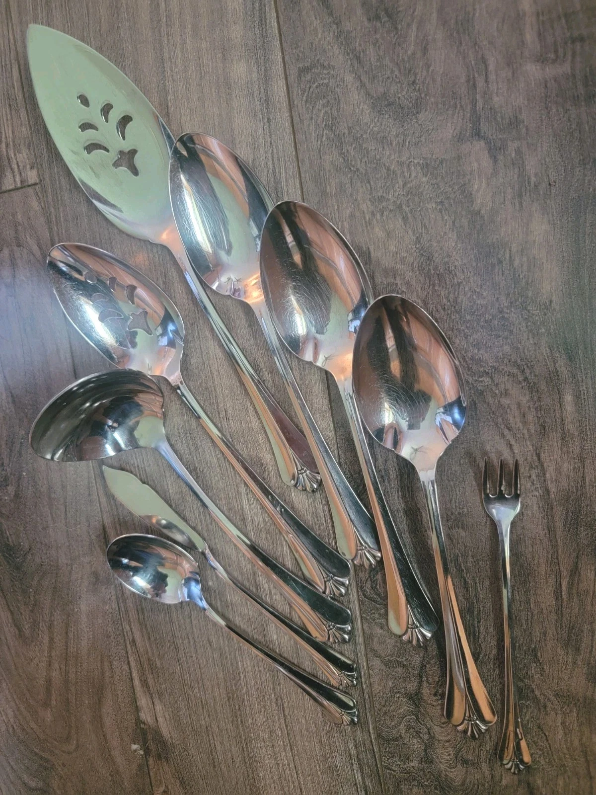 Oneida Community Stainless ROYAL FLUTE 9 Pc Hostess Set