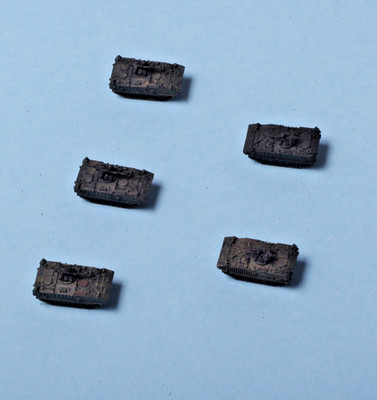GHQ Modern Micro 1/285 - 6mm scale - (5) French AMX-10P APCs