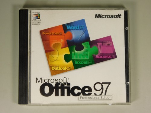 Microsoft Office 97 Professional edition full install CD for Windows 95 ...