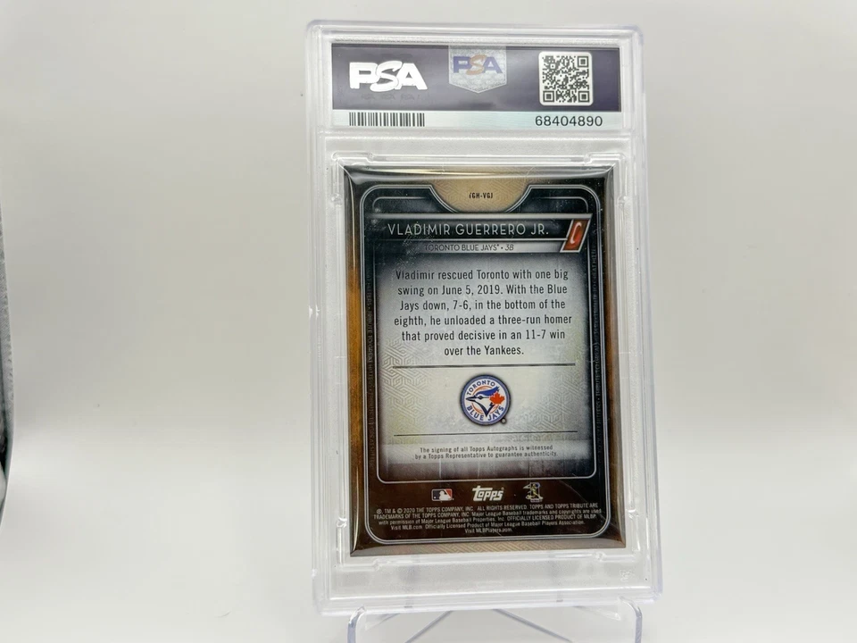 2020 Topps Tribute - Great Hitters AUTO Purple Vladimir Guerrero Jr #TGH-VGJ /50 - Image 2 of 2