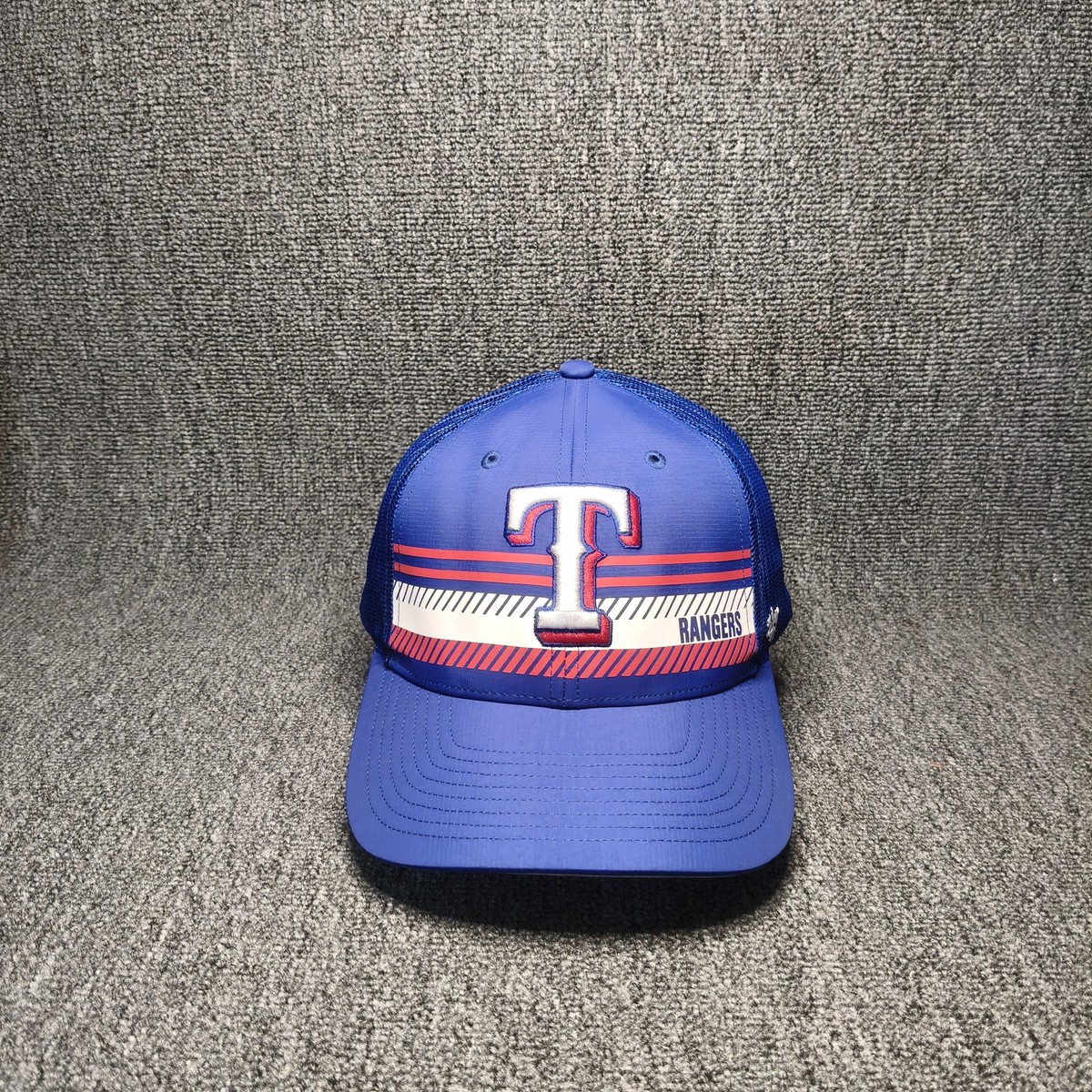 47 Brand Texas Rangers Trucker Snapback Hat Blue Cap