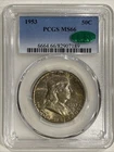 1953 P Franklin Half Dollar PCGS MS66 CAC Silver Coin 50C US Mint