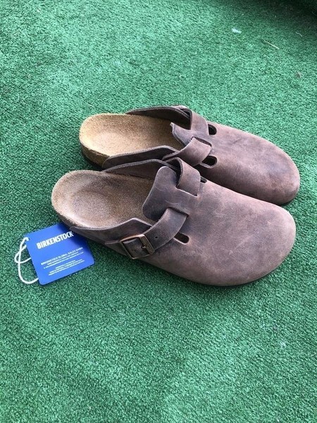 Damen Birkenstock Boston Braun Wildleder 38