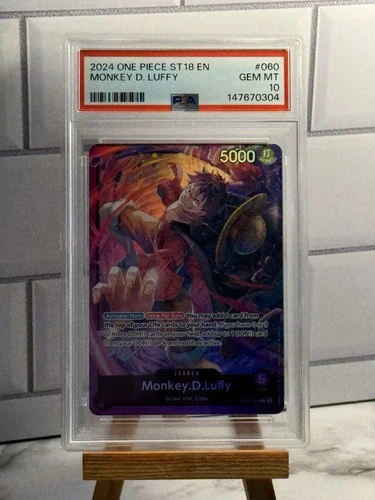 One Piece Monkey D Luffy OP05-060 ST18 PSA 10 GEM MINT