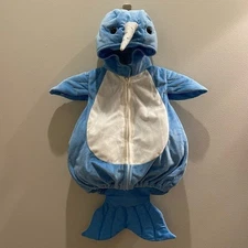 Humane Society Norwal Hooded Plush Costume Unicorn of the Sea Size 3 To 6 Mths