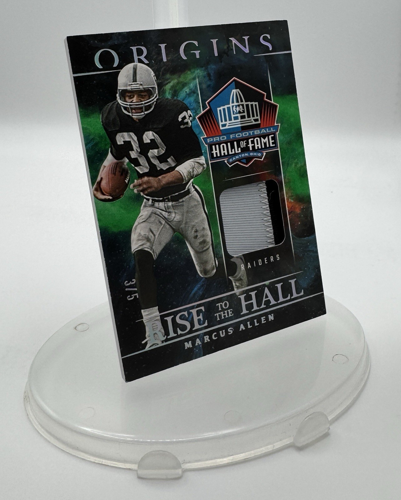 2023 Origins #RHMA - Marcus Allen, Rise to the Hall Green Parallel, /5, NM+