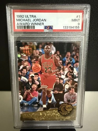Michael Jordan 1992 Fleer Ultra Award Winner,  #1, PSA 9 NBA 92 rare card Air