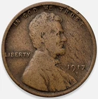 1917-D Lincoln Wheat Penny Cent 1c Fine VG * Original Surfaces * 1917D #1