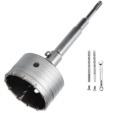 4.5 inch / 115mm Concrete Hole Saw with SDS Plus Shank Connecting Rod,Concret...