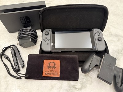 Nintendo Switch HAC-001 Console with Joy-Con Dock Charger Case Dock Sleeve