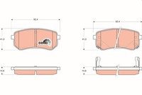 NEU - TRW GDB3370 Bremsbelagsatz, Scheibenbremse FüR Hyundai KIA