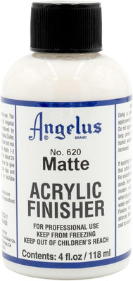 Matte Acrylic Finisher 4 fl oz   Flexible Clear Coat for Leather Shoes, Bags, Ja