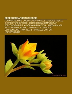 Berechenbarkeitstheorie Books LLC