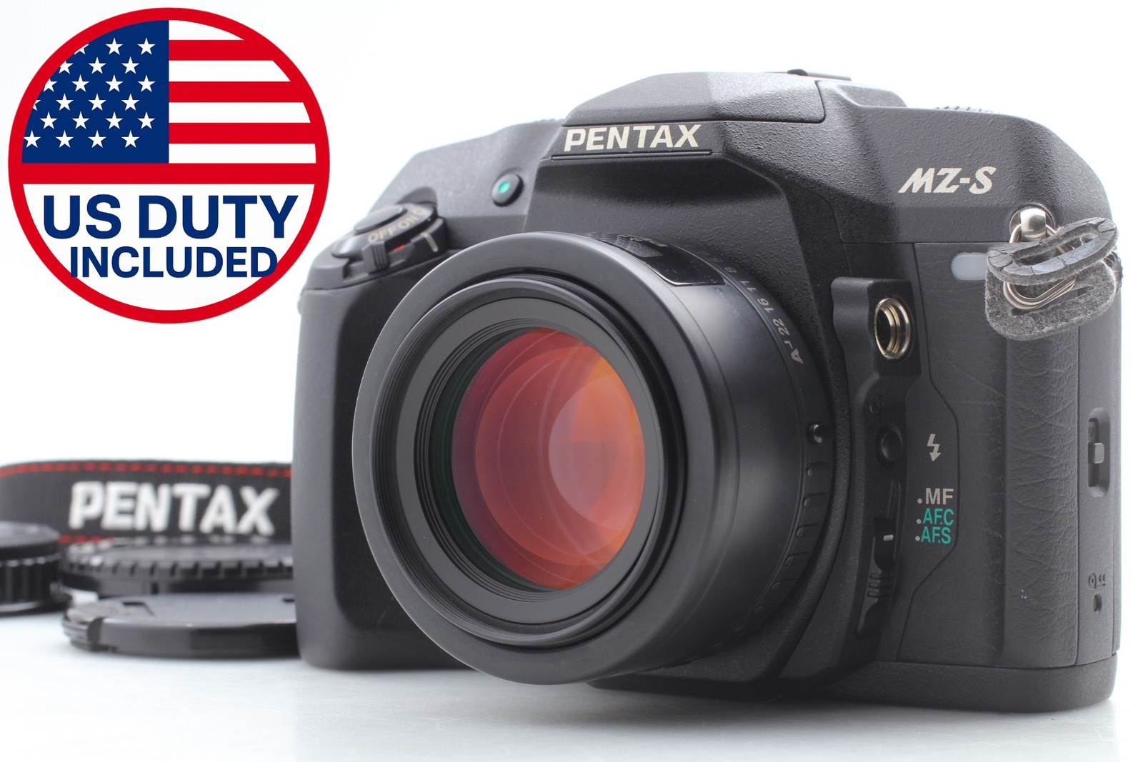 [Opt MINT] PENTAX MZ-S QD Black AF SLR Film Camera FA 50mm F/1.4 Lens From JAPAN