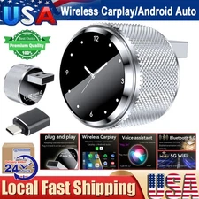 Wireless CarPlay Android Auto Adapter For iPhone Apple USB Dongle Plug ＆ Play