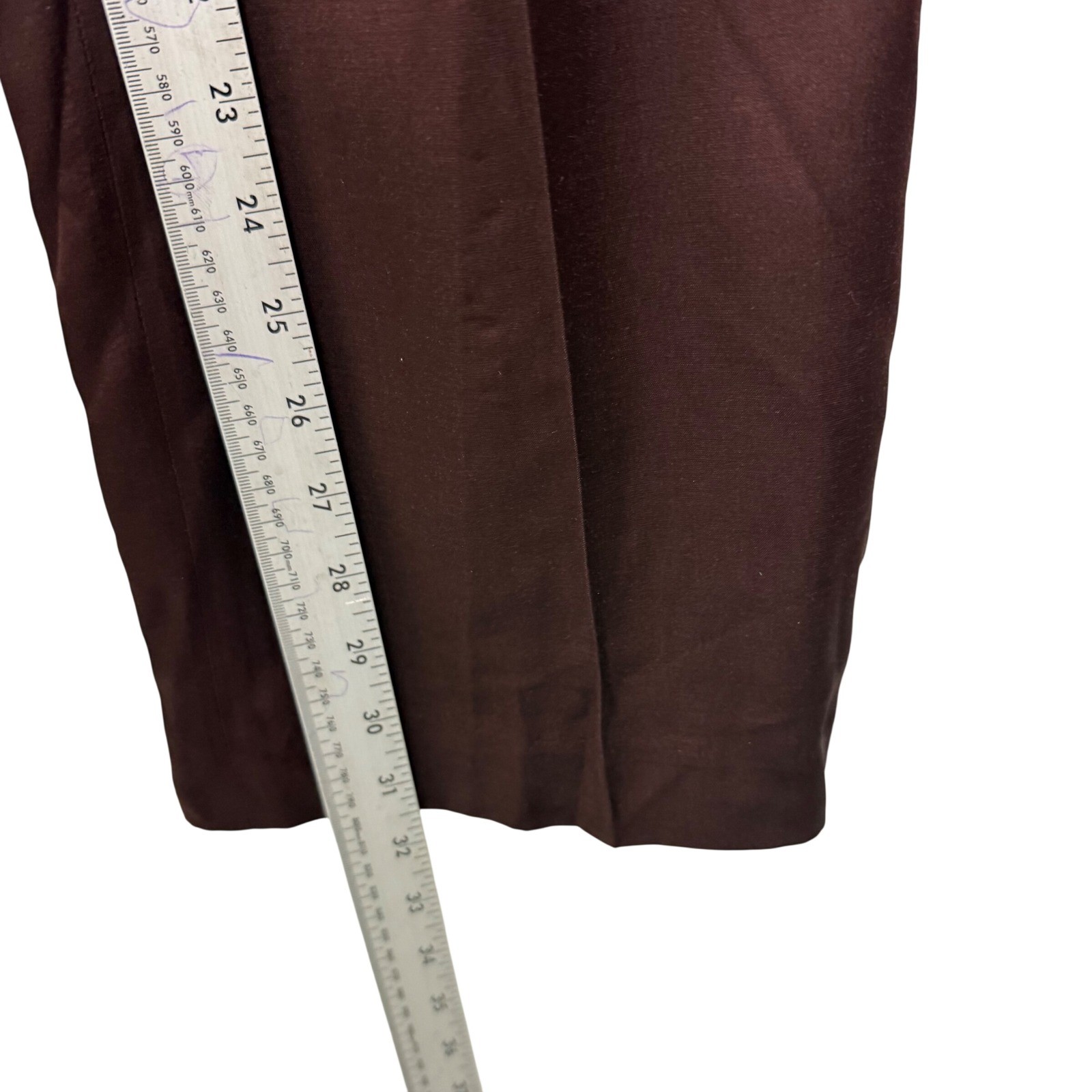 Zara Ludovic de Saint Sernin Brown Satin Flared Trousers Mens 30 0706/602/700 thumbnail 10