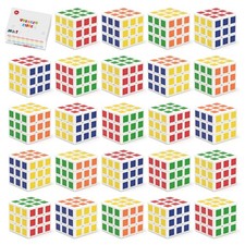 Vdealen 24 Pack Mini Cube Puzzle Party Favors for Kids, 1.18in 3x3 24 pieces