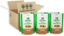 Greenies Pill Pockets for Dogs Large Size, Soft 30 Count (Pack of 6), Capsule 