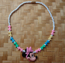 Totally Minnie Mouse Necklace Girls Fashion Jewelry VTG 80s Disney