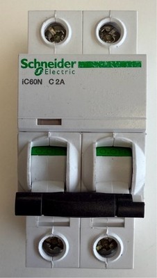 Schneider Electric Leitungsschutzschalter  iC60N / C 2A / 2 polig / A9F74202