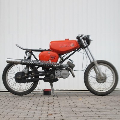 Simson S50 S51 S70 Cafe Racer Loop mit KickUp Heckrahmen mit Materialgutachten