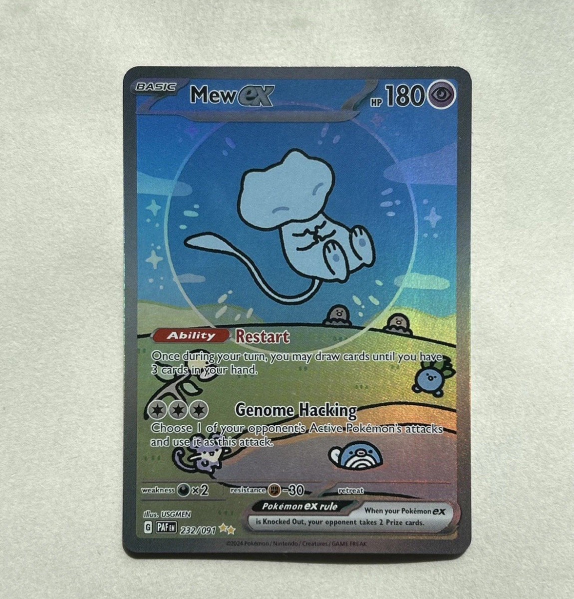 ポケモン - ミュウex SIR [232/091]【英語版】正規品 PSA 10 GEM MINT Mew EX 232/091 Paldean Fates SIR Pokemon
