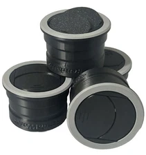 RendoWorks Mazda Miata Mx5 AC Air Vents UPGRADE Set Of 4 NA NB 90-05 - SILVER