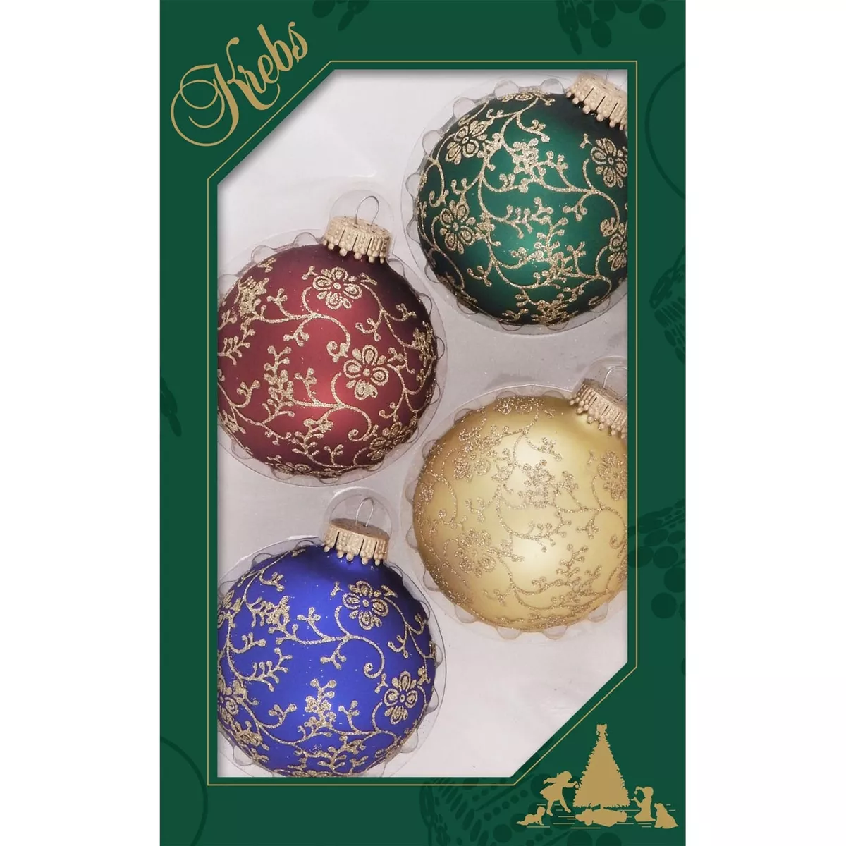 Boxed glass christmas ornaments deals
