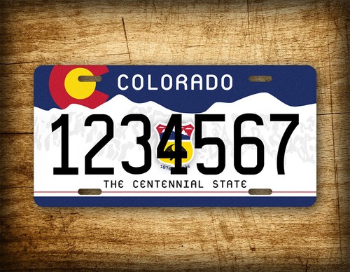 Personalized Colorado The Centennial State License Plate ANY TEXT 6x12 - Picture 2 of 6
