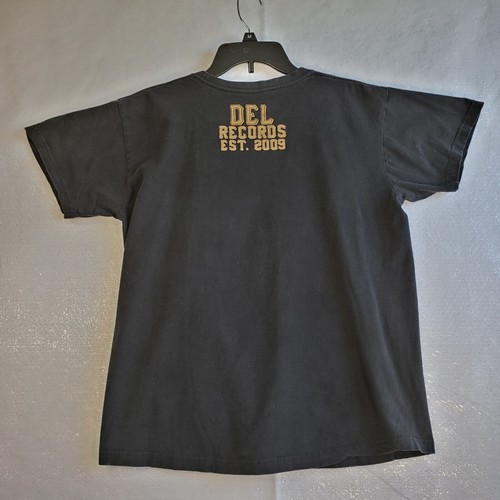 Camisa Del Records Los Angeles Unisex Mediana Negra con Puño Dorado Golpe Música - Imagen 4 de 12