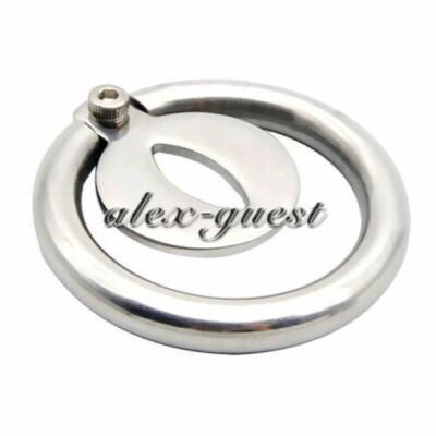 Stainless Steel Male Chastity Device Flat Cage Men Small Metal Lock Belt