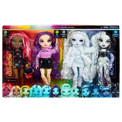 Rainbow High Shadow High Daria Roselyn, Emi Vanda, Natasha & Heather Doll 4 Pack
