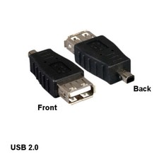 Kentek USB 2.0 A Female to Mini B 4Pin Male Adapter for Digital Camera PDA PC
