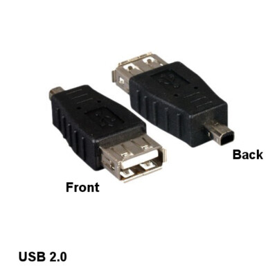 Kentek USB 2.0 A Female to Mini B 4Pin Male Adapter for Digital Camera PDA PC