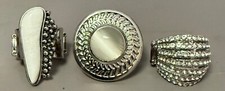 Paparazzi Lot of 3 Rings Assorted with Adjustable Bands