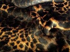 Animal Fun Faux Fur Fabric Material - BABY GIRAFFE