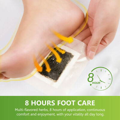 120Pcs Detox Foot Patches Pads Body Toxins Feet Slimming Deep Cleansing Herbal