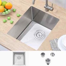 Bar Sink Undermount, 13 X 15 Inch Brush Nickel Small Rv Kitchen Sink, S...