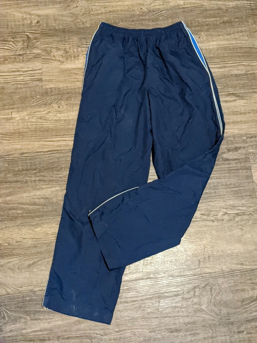 Nike Sweatpants Mens M Medium Elastic Waist Wide Leg Blue Training Pants