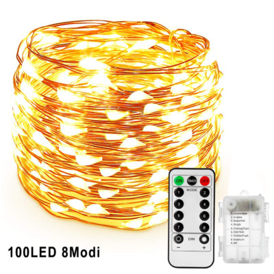 Lichterkette Beleuchtung 100-500 LED Drahtlichterkette Garten Außen Deko USB