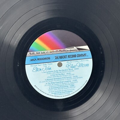 Elton John Vinyl Record Lot Of 2 Blue Moves & 11-17-70 | eBay