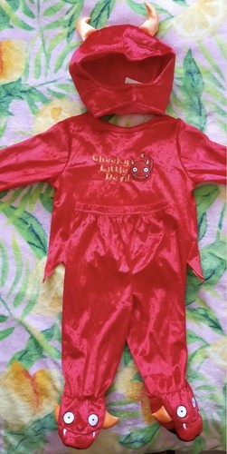 Little Devil fancy Dress Girl Boy / Halloween 9-12 Months M&S - Picture 2 of 3