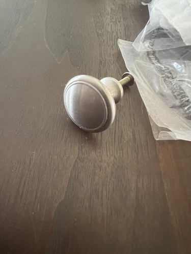 Top Knobs Cabinet Ringed Knob 1 1/8 Inch Brushed Satin Nickel - Picture 3 of 7