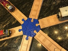 6 Way Wood Train Track Adapter Thomas the Tank - Brio - IKEA - PICK YOUR COLOR!