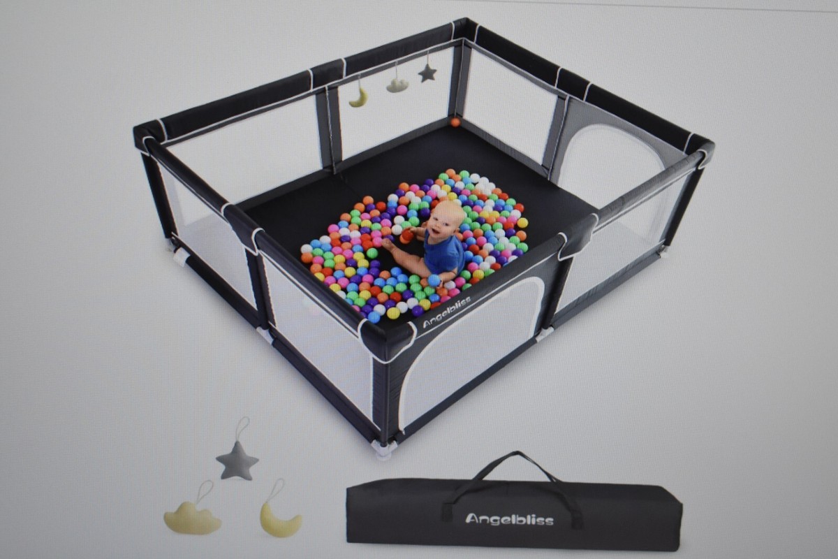 Angelbliss Baby Playpen Large Indoor & Outdoor Sturdy Safety