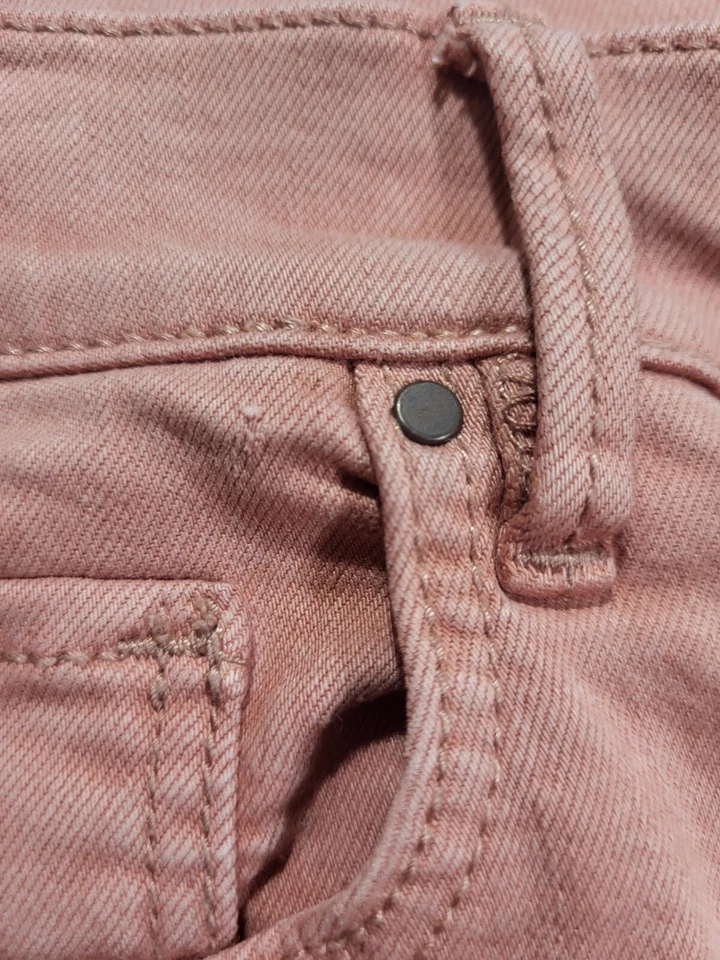 Ann Taylor Jeans Skinny Ankle Modern Fit Size 4/30 Mid Rise Peachy Pink  - Image 4 of 4
