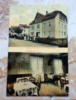 Postkarte Gruß aus Meiers Cafe und Conditorei Kl. Schweidnitz
