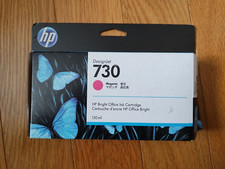 2021 GENUINE HP 730 MAGENTA 130ml CARTRIDGE P2V63A DESIGNJET T1600 T1700 T2600